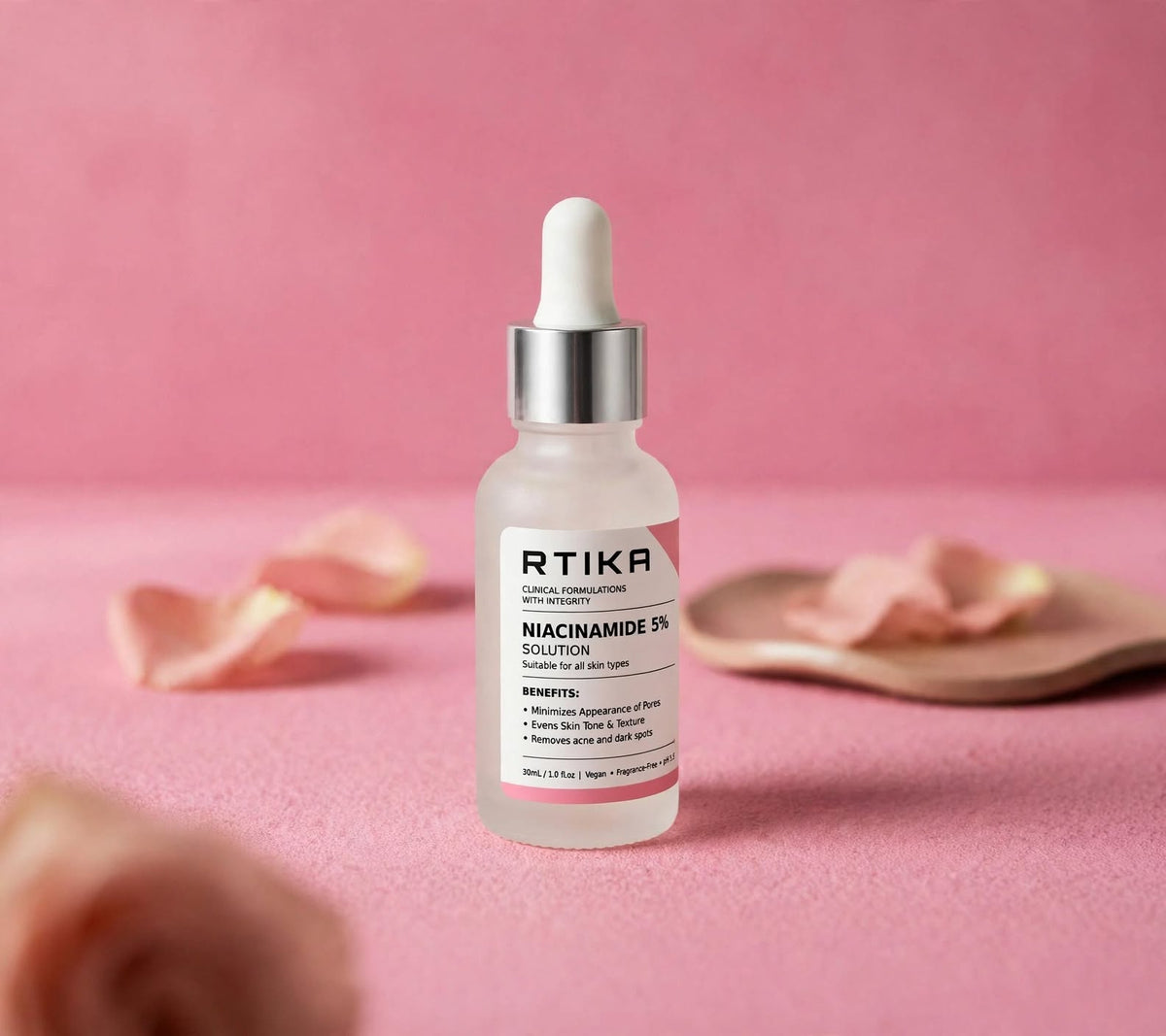 RTIKA - Niacinamide 5% Solution - 30ml (Dermatologist tested)